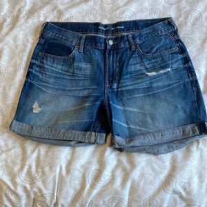 Old Navy Boyfriend Distressed Denim Shorts